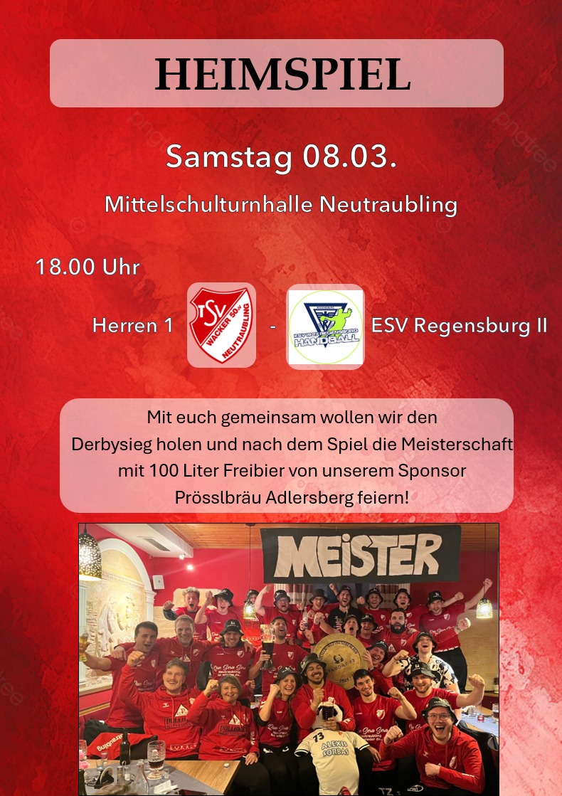Vorbericht: Herren I – ESV Regensburg II