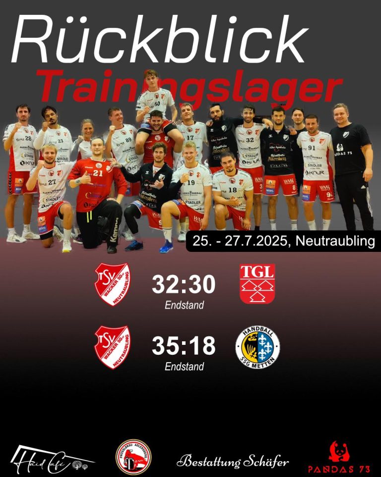Rückblick Trainingswochenende